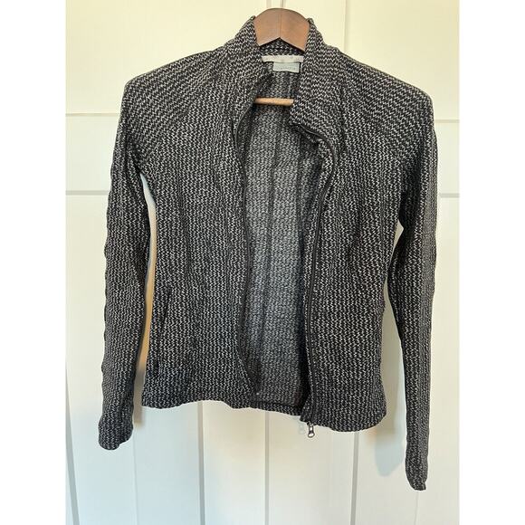 Athleta Heartbeat Hope Herringbone Form Athletic Full Zip Jacket Women’s Small - Picture 5 of 10